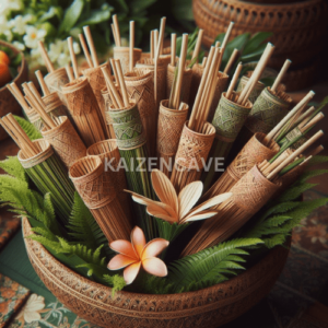 coconut leaf straws